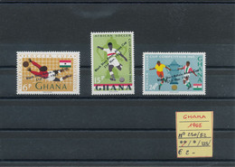 GHANA- 1965 N° 250/52 MNH - Fußball-Afrikameisterschaft