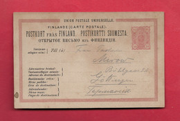 Finland - OLD ENTIRE POSTAL STATIONERY   - 1690 - Lettres & Documents