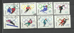 Pologne   YT  Oblitérés 1322/29  Sport Hiver JO Innsbruck 1964  Ski Patinage Poland Polska Polen - Sonstige & Ohne Zuordnung