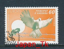 ANDORRA (Span.Post ) Mi.Nr. 243  EUROPA CEPT  Frieden Und Freiheit - Used - 1995