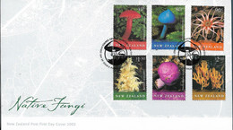 New Zealand   - 2002 FDC - NATIVE FUNGI  - 1735 - Covers & Documents