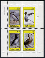 Staffa 1982 Birds #15 (Puffin, Humming Bird, Albatros, Etc) Perf  Set Of 4 Values (10p To 75p) U/M - Non Classés