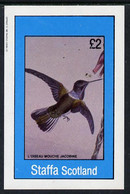 Staffa 1982 Humming Birds #08 Imperf Deluxe Sheet (£2 Value) U/M - Non Classés