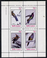 Staffa 1982 Birds #17 (Humming Birds & Parrot) Perf  Set Of 4 Values (10p To 75p) U/M - Sin Clasificación