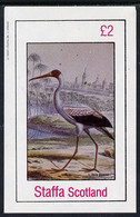 Staffa 1982 Birds #17 (L'ibis Blanc) Imperf Deluxe Sheet (£2 Value)  U/M - Sin Clasificación