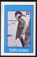 Staffa 1982 Birds #18 (Woodpecker) Imperf Deluxe Sheet (£2 Value) U/M - Unclassified