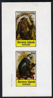 Bernera 1982 Primates (Hose's Langur) Imperf  Set Of 2 Values (40p & 60p) U/M - Unclassified