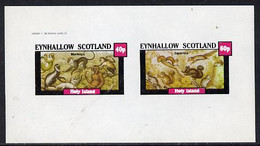 Eynhallow 1982 Animals #10 (Monkeys & Squirrels) Imperf  Set Of 2 Values (40p & 60p) U/M - Unclassified