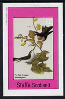 Staffa 1982 Birds #29 (Red Throated Humming Bird) Imperf Deluxe Sheet (£2 Value) U/M - Zonder Classificatie