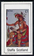 Staffa 1982 N American Indians #04 Imperf Souvenir Sheet U/M (£1 Value) - Sin Clasificación