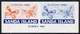 Sanda Island 1966 Europa Imperf M/sheet (Butterflies) U/M - Sin Clasificación