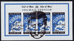 Calf Of Man 1965 J F Kennedy Memorial Opt'd On Europa (large Portrait In Centre Of Sheet) Imperf M/sheet U/M (Rosen CA57 - Non Classés