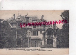 78-  CHAMPROSAY -SANATORIUM DES CHEMINOTS- SNCF- SECTION DES FEMMES -LE BATIMENT PRINCIPAL- CHEMINS DE FER - Autres & Non Classés