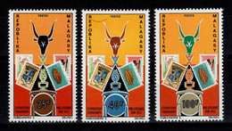 Madagascar - YV 504 à 506 N** Complete Exposition Philatelique - Madagascar (1960-...)
