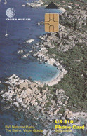 Britsh Virgin Islands, VG-C&W-CHP-0007B, The Baths, 2 Scans   CN : 13 Digits., Red In Chip - Vierges (îles)