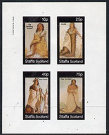 Staffa 1982 N American Indians #07 Imperf Set Of 4 Values U/M - Scotland
