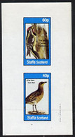 Staffa 1982 Birds #28 (Woodpecker & Rail) Imperf  Set Of 2 Values (40p & 60p) U/M - Scotland