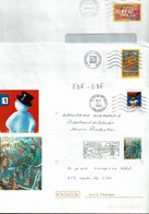 4 Enveloppes PAP - VŒUX ET FETES - Listos A Ser Enviados: Otros (1995-...)