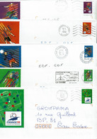 5 Enveloppes PAP - COUPE DU MONDE - FRANCE 98 - Listos A Ser Enviados: Otros (1995-...)