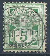 Ziffer 65B, 5 Rp.grün  FRUTIGEN  (Abart)           1902 - Altri & Non Classificati