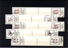 Albania Mi 1993-97 In Pairs With Tabs RR (346) - Albanie