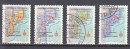 Portugal Mozambique 1967 Map Mi#441,443,444,447 Used - Mosambik