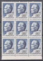 Yugoslavia Republic 1978 Mi#1756 Mint Never Hinged Piece Of 9 - Neufs