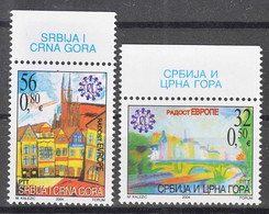 Yugoslavia, Serbia And Montenegro 2004 Freude Europas Mi#3215-3216 Mint Never Hinged - Unused Stamps
