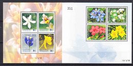 Thailand 2002,2004 Flowers Mi#Block 166 And 184 Mint Never Hinged - Thailand
