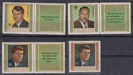 Guinea John F. Kennedy, Robert Kennedy, Martin Luther, Mint Never Hinged - Kennedy (John F.)
