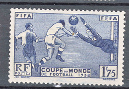 France 1938 Football Yvert#396 Mint Hinged (avec Charnieres) - Unused Stamps