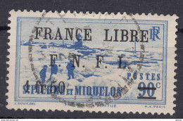 St. Pierre & Miquelon 1941 FRANCE LIBRE Mi#273 Used - Gebruikt