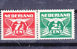 Netherlands Fliegende Taube, Mint Hinged Pair - Nuovi