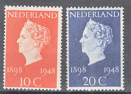 Netherlands 1948 Mi#507-508 Mint Never Hinged - Nuovi