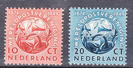 Netherlands 1949 UPU Mi#544-545 Mint Hinged - Unused Stamps