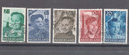 Netherlands 1951 Children Mi#575-579 Used - Gebraucht