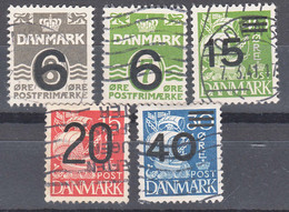Denmark 1940 Mi#253-257 Used - Oblitérés