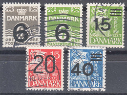 Denmark 1940 Mi#253-257 Used - Gebruikt