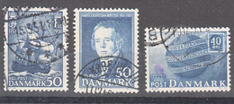 Denmark 1949,1951 Mi#320,324,325 Used - Usado