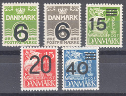 Denmark 1940 Mi#253-257 Mint Hinged - Ongebruikt