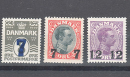 Denmark 1926 Mi#156-158 Mint Never Hinged - Unused Stamps