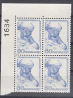 Denmark 1960 WHO Mi#385 Mint Never Hinged Piece Of 4 - Unused Stamps