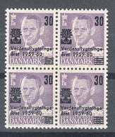 Denmark 1960 Mi#377 Mint Never Hinged Piece Of 4 - Nuovi