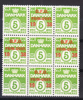 Denmark 1938 Mi#243 Mint Never Hinged Piece Of 9 - Gebruikt