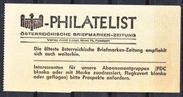 Austria Philatelic Ticket - Covers & Documents