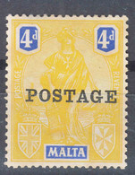 Malta 1926 Mi#108 Mint Hinged - Malta (...-1964)