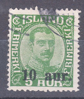 Iceland Island Ijsland 1922 Mi#110 Used - Gebruikt