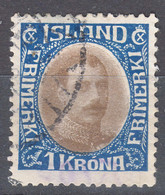 Iceland Island Ijsland 1931 Mi#165 Used - Gebruikt