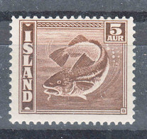 Iceland Island Ijsland 1939 Fish Mi#210 A Mint Never Hinged, Perforation 14 - Unused Stamps