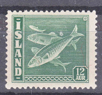 Iceland Island Ijsland 1943 Fish Mi#226 Mint Never Hinged - Unused Stamps